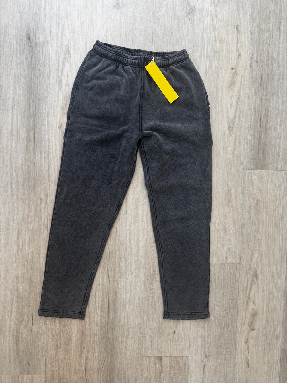 Men's Washed Charcoal Fleece Sweatpants | Yellow Label Co | Sm